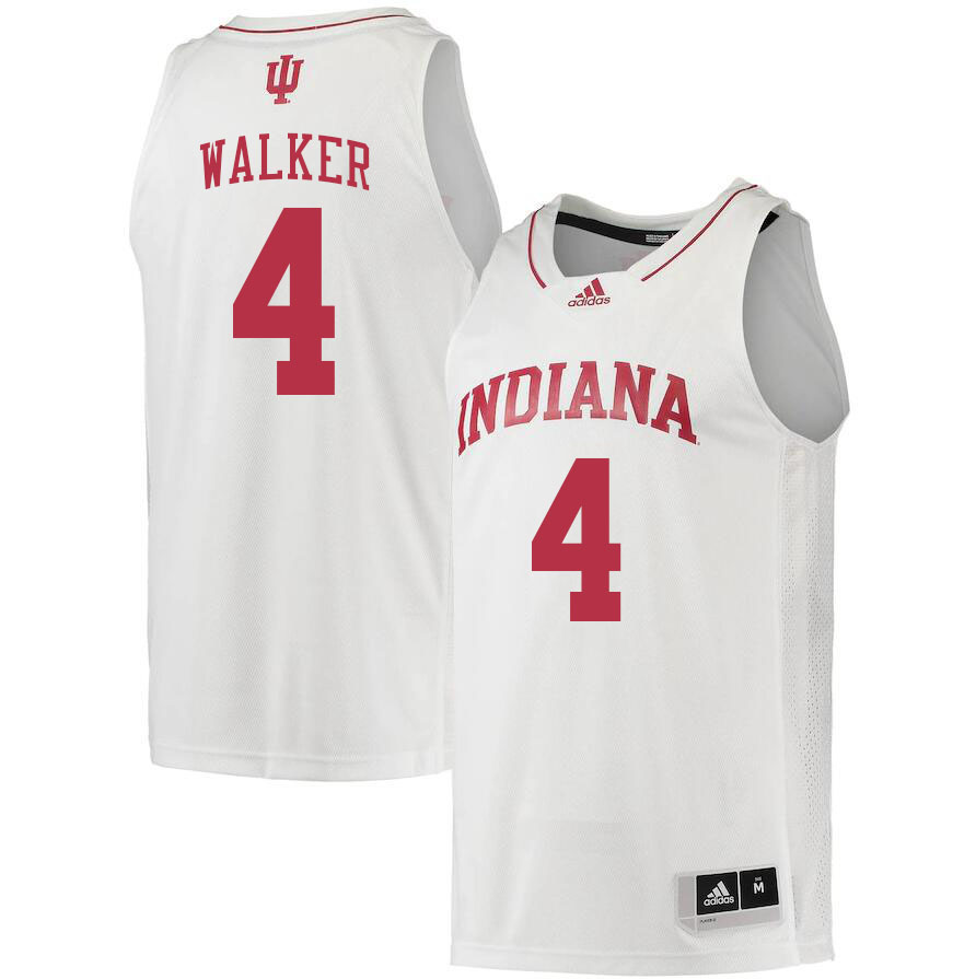 Men #4 Anthony Walker Indiana Hoosiers College Basketball Jerseys Stitched Sale-White - Click Image to Close